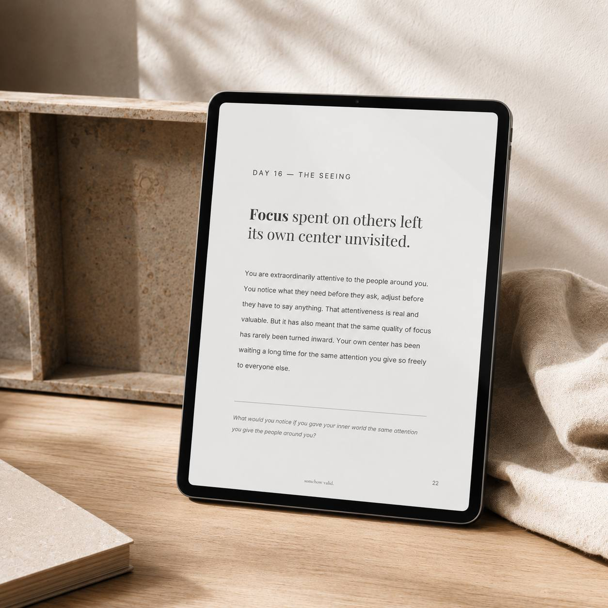 The Cost of Kind Compass preview on tablet